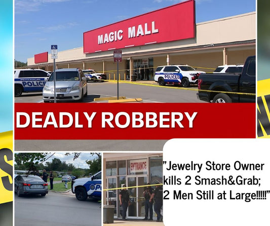 Jewelry Store Owners kills 2 during "Smash&Grab"; 2 Men Still at Large!!!