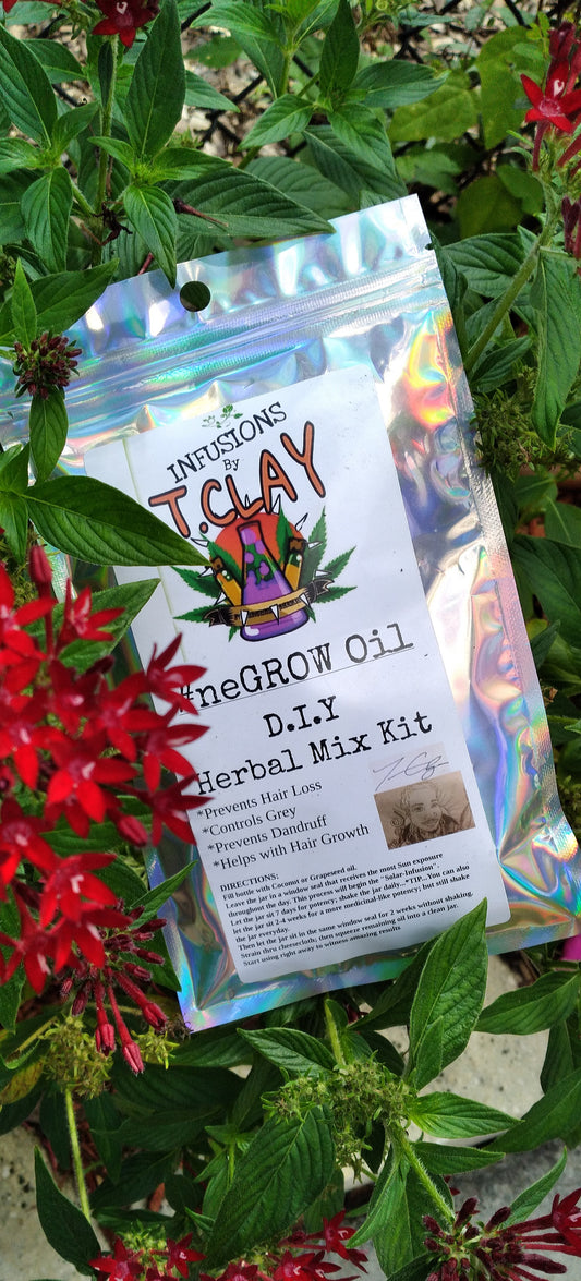 INFUSIONS by T. Clay #neGROW Oil "DIY" Herbal Mix Kit