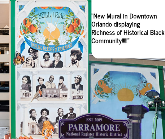 "HOUSE of Terence Clay Wall Art - CLAY Enterprise Newsletters - New Mural in Downtown Orlando(Parramore) Digital Collage" print on photo paper