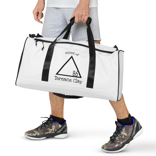 "HOUSE of Terence Clay logo" Duffle Bag - White/Black