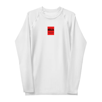 "HOUSE of Terence Clay red-box Retro Look" Men's Long-Sleeve Athletic Shirt - White