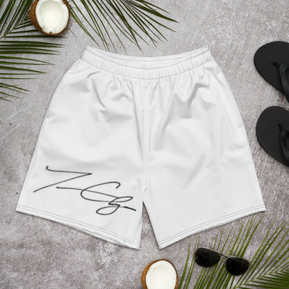 "HOUSE of Terence Clay signature" Men's Athletic Shorts - White