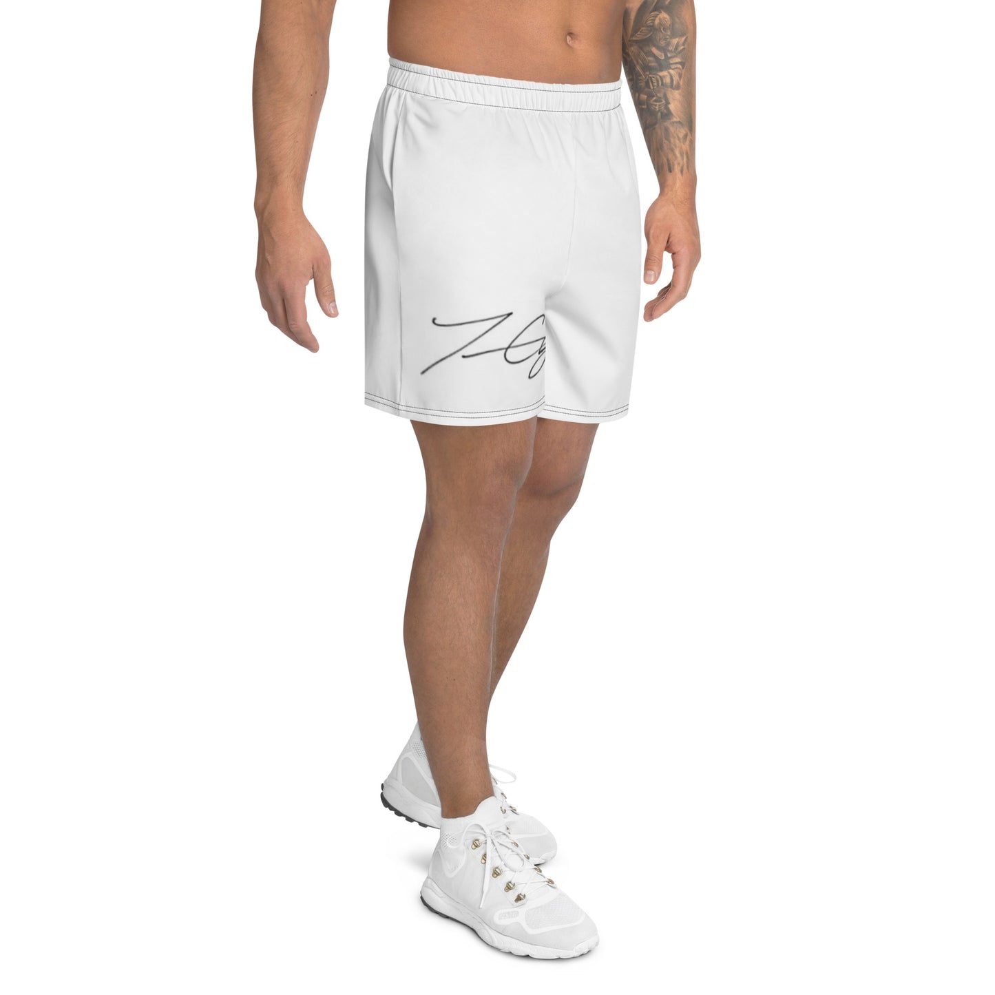 "HOUSE of Terence Clay signature" Men's Athletic Shorts - White