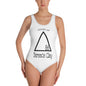 "HOUSE of Terence Clay logo" One-Piece Swimsuit - White
