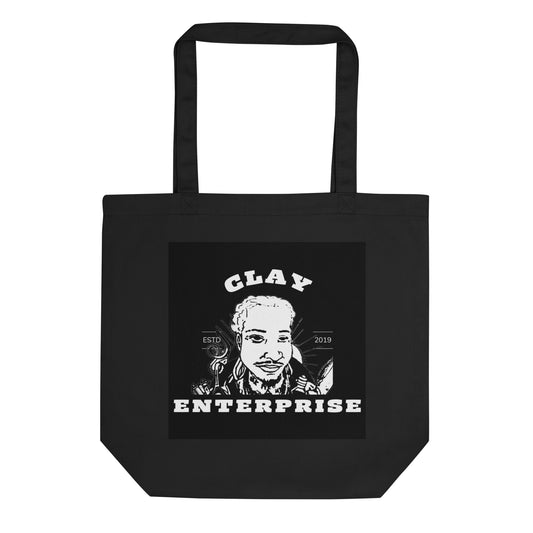 "CLAY Enterprise brand/logo" Shopping-Bag - Black