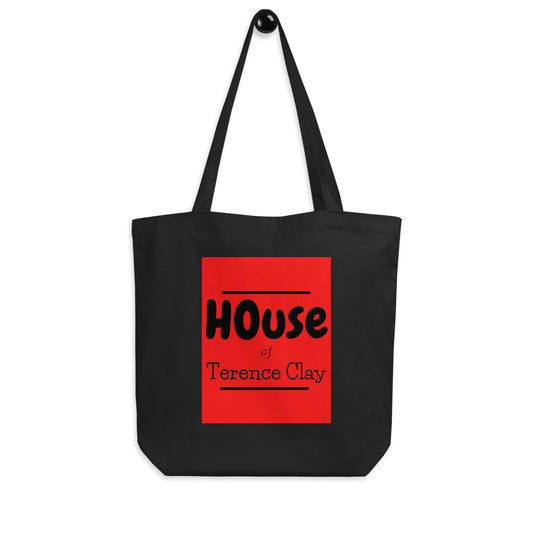 "HOUSE of Terence Clay large red-box Retro Look" Double-Side Shopping-Bag - Black