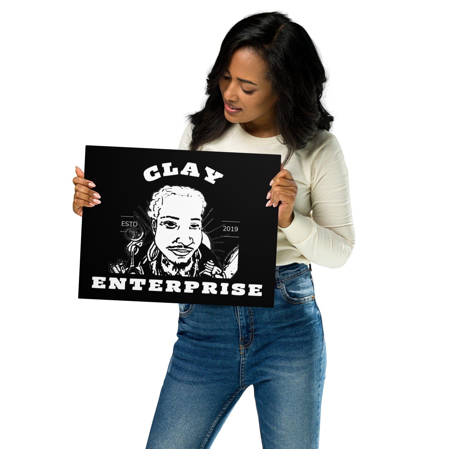 "CLAY Enterprise brand/logo" Metal Print Wall Art
