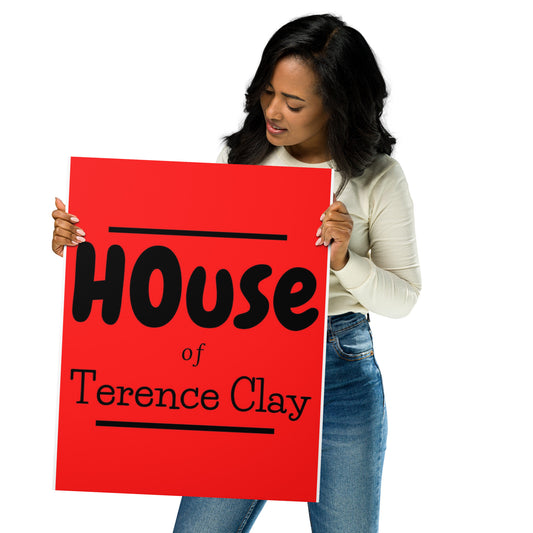 "HOUSE of Terence Clay red-box Retro Look" Metal Print Wall Art