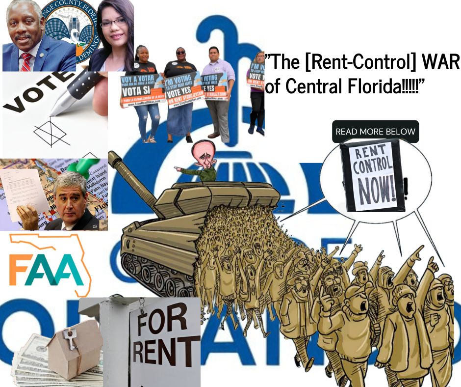 "HOUSE of Terence Clay Wall Art - CLAY Enterprise Newsletters - [Rent-Control] WAR of Central Florida Digital Collage" print on photo paper