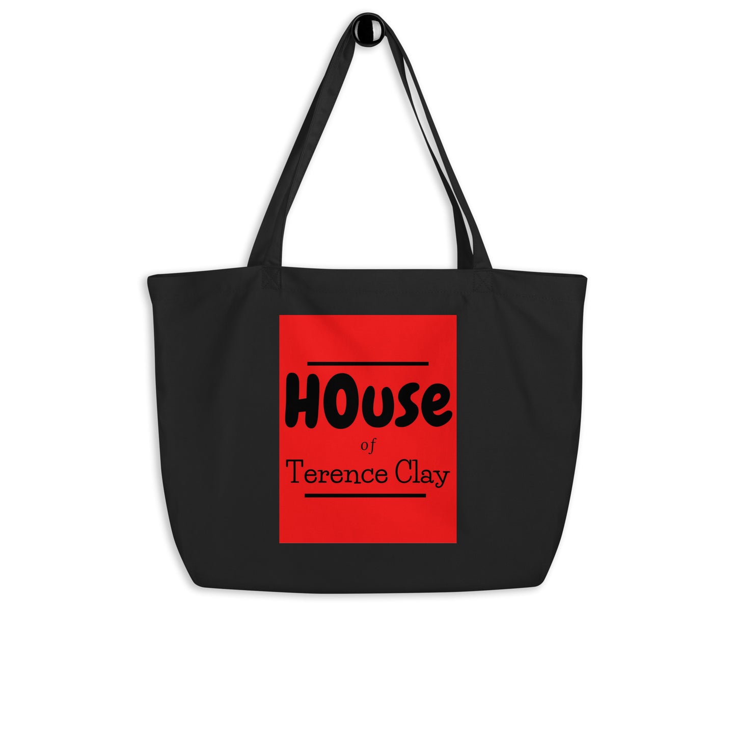 "HOUSE of Terence Clay large red-box Retro Look" Double-Side Large Shopping-Bag - Black