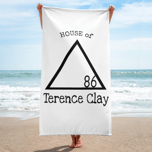 "HOUSE of Terence Clay logo" All Purpose Shower/Beach Towel