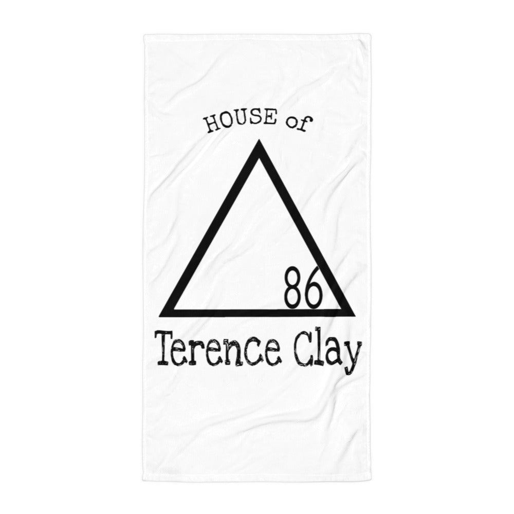 "HOUSE of Terence Clay logo" All Purpose Shower/Beach Towel