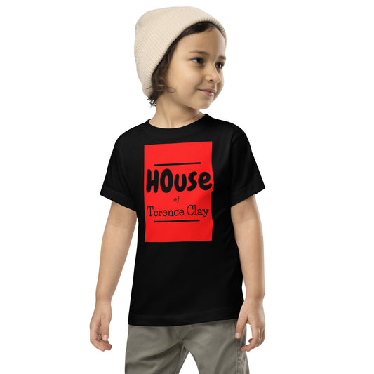 "HOUSE of Terence Clay large red-box Retro Look" Toddler Tee