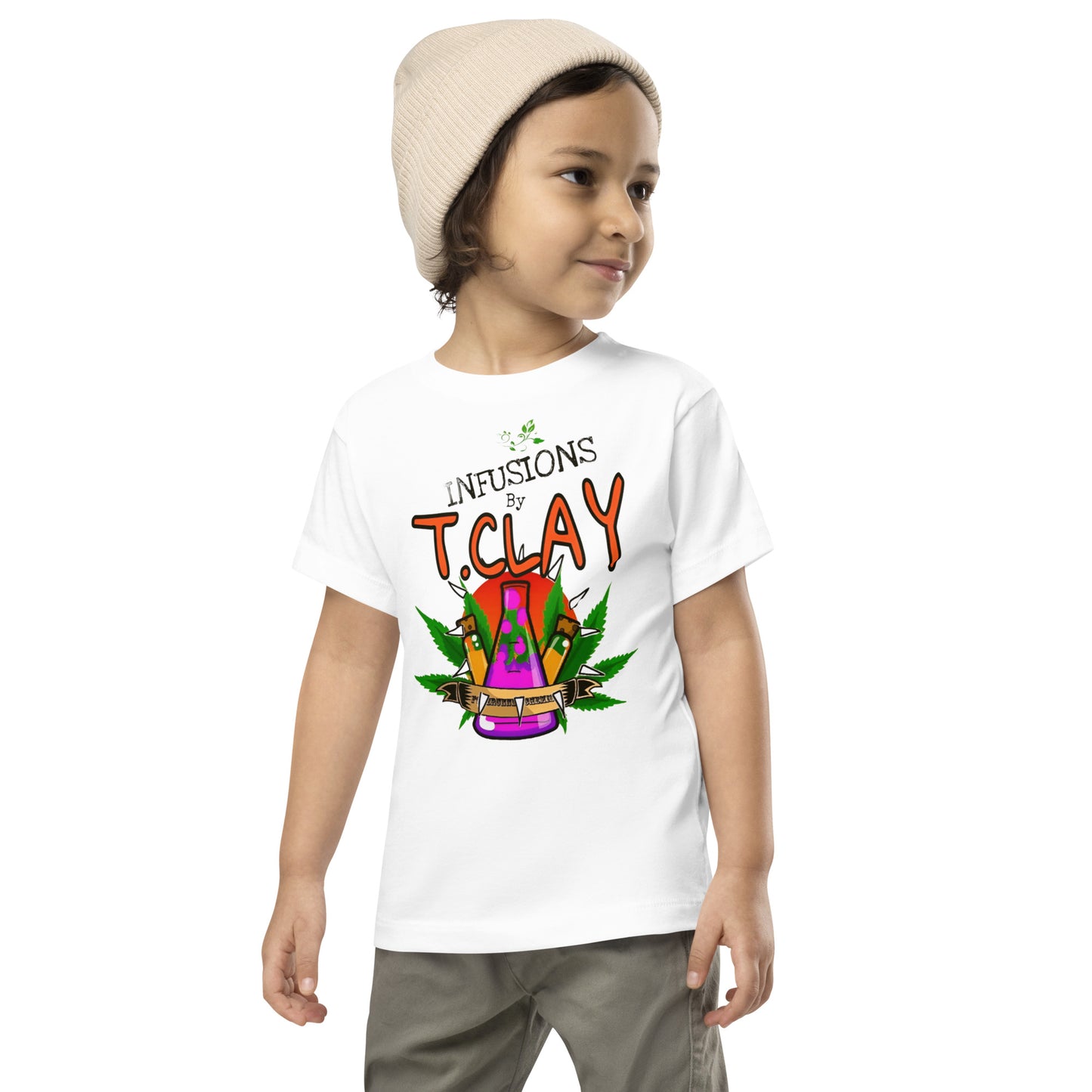 "INFUSIONS by T. Clay logo" Toddler Tee