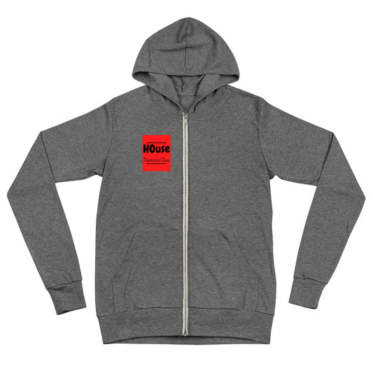 "HOUSE of Terence Clay red-box Retro Look right chest-plate" Zip-Up Hoodie