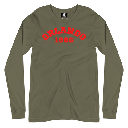 "Orlando 1886" red-font Long-Sleeve Shirt