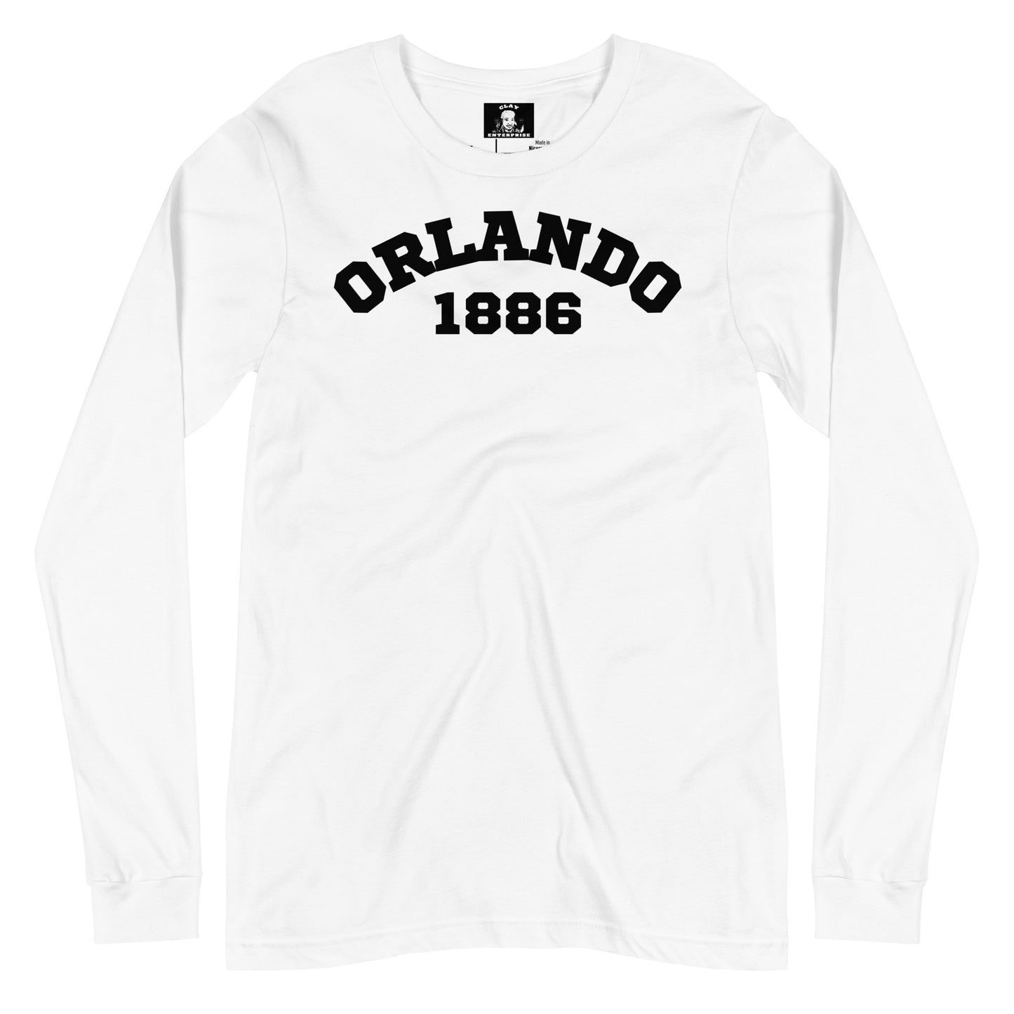 "Orlando 1886" black-font Long-Sleeve Shirt