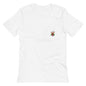"INFUSIONS by T. Clay mini/large logo" Front-Pocket T-Shirt - White