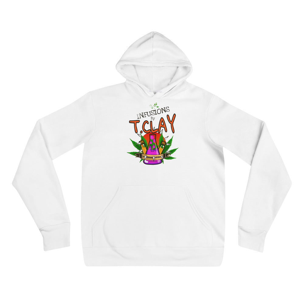 "INFUSIONS by T. Clay logo" front-print Hoodie - White