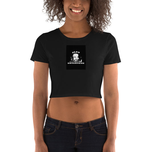 "CLAY Enterprise brand/logo x Terence Clay signature" Women’s Crop'd T-Shirt