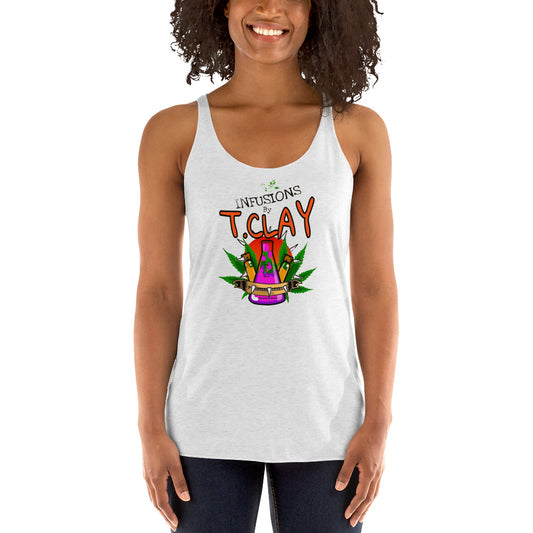 "INFUSIONS by T. Clay logo" Women's Gymnast Tank-Top