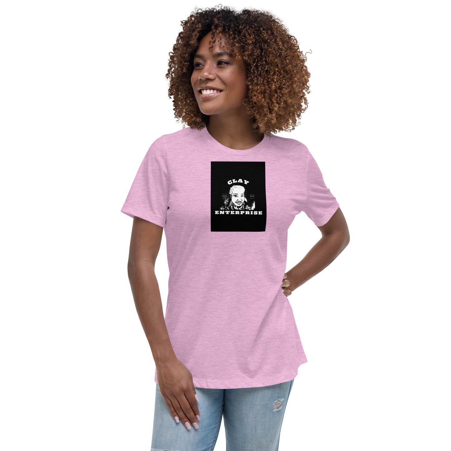 "CLAY Enterprise brand/logo x Terence Clay signature" Women's Relaxed Shirt