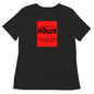 "HOUSE of Terence Clay large red-box Retro Look" Women’s tri-blend Relaxed Shirt