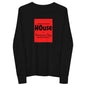 "HOUSE of Terence Clay large red-box Retro Look" Youth Size Long-Sleeve Shirt