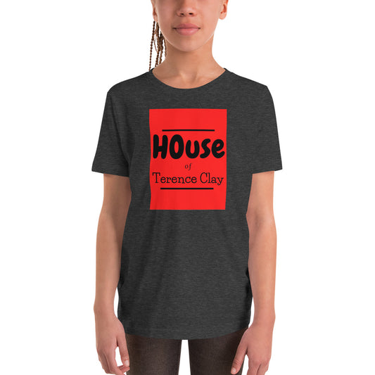 "HOUSE of Terence Clay large red-box Retro Look" Youth Size T-Shirt